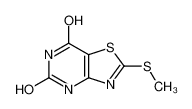 2-(甲硫基)噻唑并[4,5-d]嘧啶-5,7-二醇