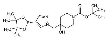 4-羟基-4-((4-(4,4,5,5-四甲基-1,3,2-二氧硼杂环戊烷-2-基)-1H-吡唑-1-基)甲基)哌啶-1-甲酸叔丁酯