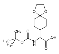 N-BOC-氨基-(1，4-二氧氮螺[4.5]葵-8-基)乙酸