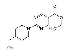 2-(4-羟甲基哌啶-1-基)嘧啶-5-甲酸乙酯