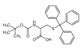 N-叔丁氧羰基-S-三苯甲基-D-半胱氨酸
