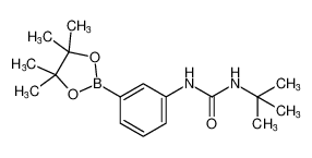 1-(叔丁基)-3-(3-(4，4，5，5-四甲基-1，3，2-二氧硼杂环戊烷-2-基)苯基)脲