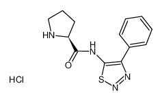 (S)-N-(4-苯基-1，2，3-噻二唑-5-基)吡咯烷-2-甲酰胺盐酸盐