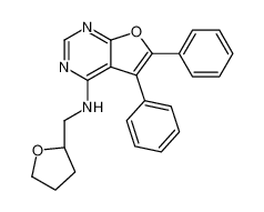 5,6-二苯基-N-[[(2S)-四氢-2-呋喃基]甲基]呋喃并[2,3-D]嘧啶-4-胺