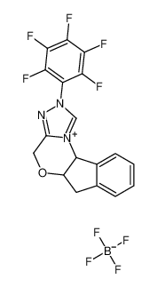 (5AR,10BS)-(+)-5A,10B-二氢-2-(五氟苯基)-4H,6H-茚并[2,1-B][1,2,4]三唑并[4,3-D][1,4]恶唑嗡 四氟硼酸