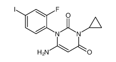 6-氨基-3-环丙基-1-(2-氟-4-碘苯基)嘧啶-2，4(1H，3H)-二酮
