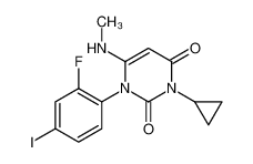 3-环丙基-1-(2-氟-4-碘苯基)-6-(甲基氨基)嘧啶-2,4(1H,3H)-二酮