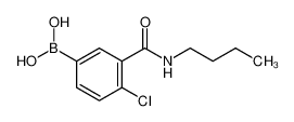 (3-(丁基氨基甲酰基)-4-氯苯基)硼酸