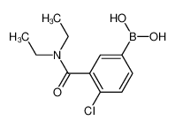 4-氯-3-(N，N-二乙基氨甲酰基)苯基硼酸