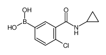 (4-氯-3-(环丙基氨基甲酰基)苯基)硼酸