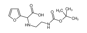 2-(2-N-Boc-氨基乙基氨基)-2-(2-呋喃)乙酸