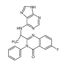 (S)-2-(1-((9H-嘌呤-6-基)氨基)乙基)-6-氟-3-苯基喹唑啉-4(3H)-酮