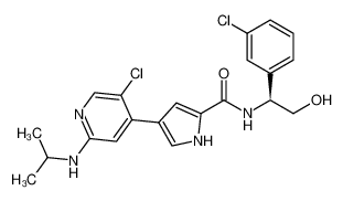(S)-4-(5-氯-2-(异丙胺基)吡啶-4-基)-N-(1-(3-氯苯基)-2-羟乙基)-1H-吡咯-2-甲酰胺