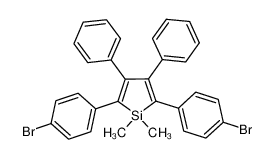 2,5-双(4-溴苯基)-1,1-二甲基-3,4-二苯基噻咯
