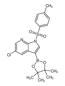 5-氯-3-(4,4,5,5-四甲基-1,3,2-二氧硼杂环戊烷-2-基)-1-对甲苯磺酰基-1H-吡咯并[2,3-b]吡啶