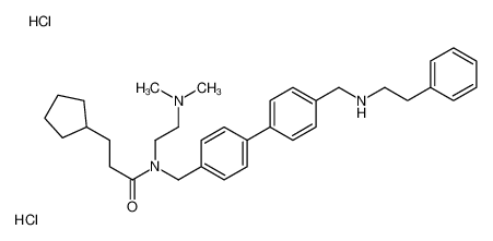 3-环戊基-N-(2-(二甲基氨基)乙基)-N-((4'-((苯乙基氨基)甲基)-[1,1'-联苯]-4-基)甲基)丙酰胺二盐酸盐