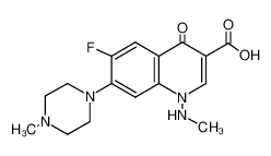 6-氟-1-(甲基氨基)-7-(4-甲基哌嗪-1-基)-4-氧代-1,4-二氢喹啉-3-羧酸
