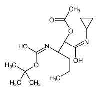 (3S)-3 - ((叔丁氧基羰基)氨基)-1-(环丙基氨基)-1-氧代己烷-2-基乙酸酯