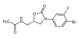 5S-N-[3-(4-溴-3-氟苯基)-2-氧代-5-恶唑烷基甲基]乙酰胺