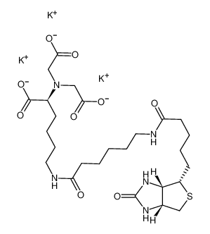 Nε-(N-(+)-Biotinyl-6-aminohexanoyl)-Nα，Nα bis(carboxymethyl)-L-lysine 三钾盐