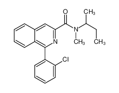 1-(2-氯苯基)-n-甲基-n-(1-甲基丙基)-3-异喹啉羧酰胺