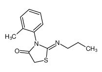 (Z)-2-(丙基亚氨基)-3-(邻甲苯基)噻唑烷-4-酮