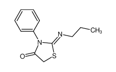 (Z)-3-苯基-2-(丙基亚氨基)噻唑烷-4-酮