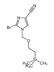 2-溴-1-((2-(三甲基甲硅烷基)乙氧基)甲基)-1H-咪唑-4-腈