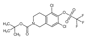 (((三氟甲基)磺酰基)氧基)-3，4-二氢异喹啉-2(1H)-甲酸叔丁酯