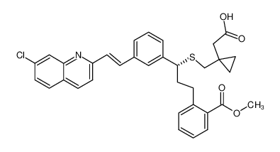 2'-去(1-羟基-1-甲基乙基)-2'-甲基羧基孟鲁司特