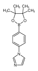 1-(4-(4,4,5,5-四甲基-1,3,2-二氧杂硼杂环戊烷-2-基)苯基)-1H-咪唑