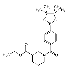 4-[3-(乙氧羰基)哌啶-1-羰基]苯硼酸频哪酯