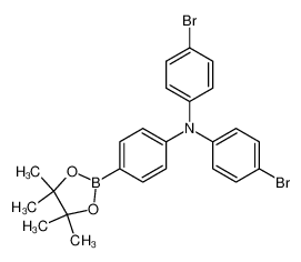 N,N-双(4-溴苯基)-4-(4,4,5,5-四甲基-1,3,2-二氧杂环戊硼烷-2-基)苯胺