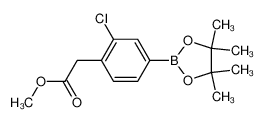 2-(2-氯-4-(4,4,5,5-四甲基-1,3,2-二氧硼杂环戊烷-2-基)苯基)乙酸甲酯