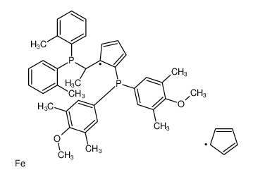 (R)-1-((Sp)-2-[双(4-甲氧基-3,5-二甲苯基)膦]二茂铁基)-乙基双(2-甲苯基)膦