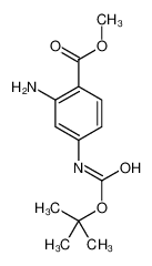 2-氨基-4-(1,1-二甲基乙氧基)羰基氨基-苯甲酸甲酯