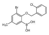 3-溴-2-(2'-氯苄氧基)-5-甲基苯基硼酸