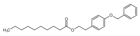 2-(4-苄基氧基苯基)乙基癸酸酯