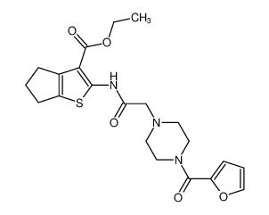 2-(2-(4-(呋喃-2-羰基)哌嗪-1-基)乙酰胺基)-5,6-二氢-4H-环戊[b]噻吩-3-羧酸乙酯