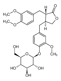 (3S,4S)-3-(3,4-二甲氧基苄基)-4-(3-甲氧基-4-(((2S,3R,4S,5S,6R)-3,4,5-三羟基-6-(羟甲基)四氢-2H-吡喃-2-基)氧基)苄基)二氢呋喃-2(3H)-酮