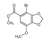 4-溴-7-甲氧基苯并[d] [1,3]二氧杂环戊烯-5-羧酸甲酯
