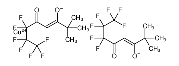 双(6,6,7,7,8,8,8,-七氟-2,2-二甲基-3,5-辛二酮酸)铜