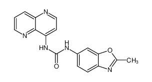 1-(2-甲基苯并[d]恶唑-6-基)-3-(1,5-萘啶-4-基)脲