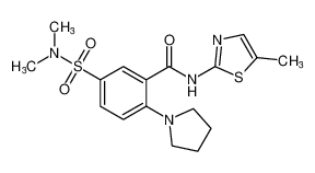 5-(N,N-二甲基氨基)-N-(5-甲基噻唑-2-基)-2-(吡咯烷-1-基)苯甲酰胺