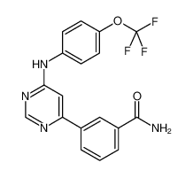 3-[6-[[4-(三氟甲氧基)苯基]氨基]-4-嘧啶基]苯甲酰胺
