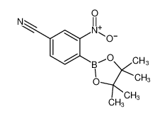 3-硝基-4-(4,4,5,5-四甲基-1,3,2-二氧硼杂环戊烷-2-基)苯甲腈