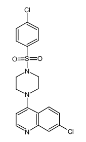 7-氯-4-(4-((4-氯苯基)磺酰基)-1-哌嗪基)喹啉