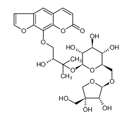 9-[(2R)-3-[(6-O-D-芹糖-BETA-D-呋喃糖基-BETA-D-吡喃葡萄糖基)氧基]-2-羟基-3-甲基丁氧基]-7H-呋喃并[3，2-G][1]苯并吡喃-7-酮