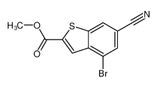 4-溴-6-氰基苯并[b]噻吩-2-羧酸甲酯