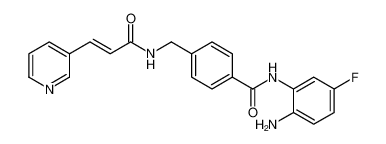 N-(2-氨基-5-氟苯基)-4-((3-(吡啶-3-基)丙烯酰氨基)甲基)苯甲酰胺